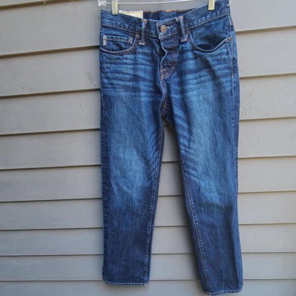 Mens Abercrombie Classic Straight Jeans size 28 x 30 Button Down Fly - Picture 1 of 12